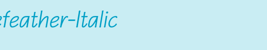 P22Eaglefeather-Italic_英文字体