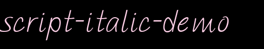 PAROLE-Script-Italic-Demo.otf