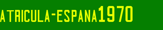 PLACAS-MATRICULA-ESPAnA1970.ttf