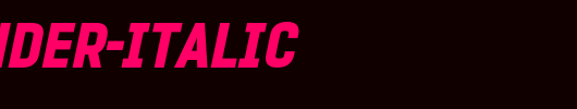 PROMINDER-Italic_英文字体
