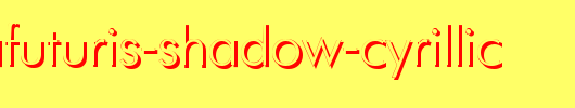 PT-FuturaFuturis-Shadow-Cyrillic_英文字体