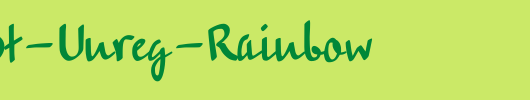 PT-Script-Unreg-Rainbow_英文字体