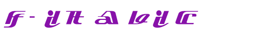 PTAF-Italic_英文字体