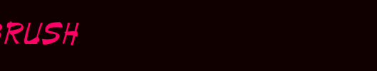 Paintbrush_英文字体