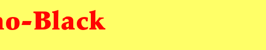 Palatino-Black_英文字体