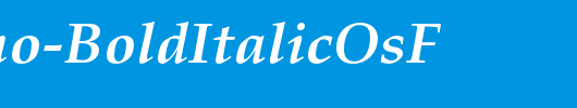 Palatino-BoldItalicOsF_英文字体