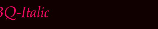 PalatinoBQ-Italic_英文字体