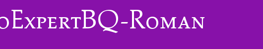 PalatinoExpertBQ-Roman_英文字体
