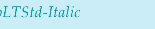 PalatinoLTStd-Italic_英文字体