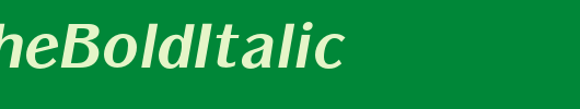 PanacheBoldItalic_英文字体