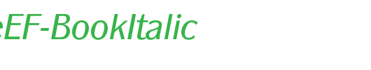 PanacheEF-BookItalic_英文字体