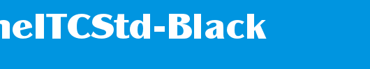 PanacheITCStd-Black_英文字体