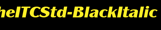 PanacheITCStd-BlackItalic_英文字体