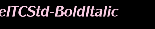 PanacheITCStd-BoldItalic_英文字体