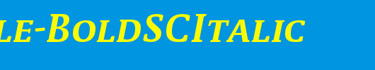 Parable-BoldSCItalic_英文字体