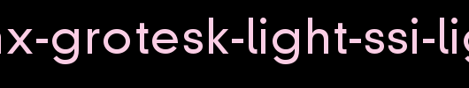 Parallax-Grotesk-Light-SSi-Light_英文字体