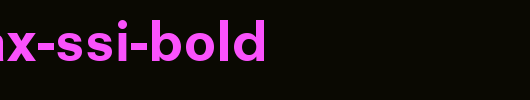 Parallax-SSi-Bold_英文字体