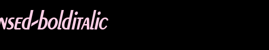 Pare-Condensed-BoldItalic_英文字体