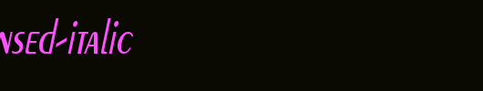Pare-Condensed-Italic_英文字体
