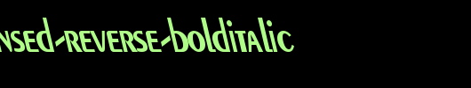 Pare-Condensed-Reverse-BoldItalic_英文字体