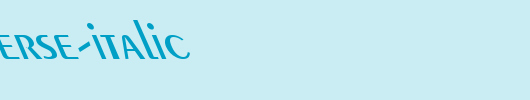 Pare-Reverse-Italic_英文字体
