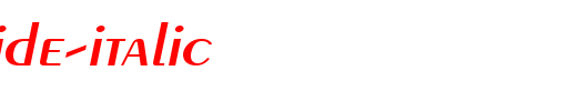 Pare-Wide-Italic_英文字体