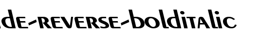 Pare-Wide-Reverse-BoldItalic_英文字体