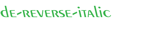 Pare-Wide-Reverse-Italic_英文字体