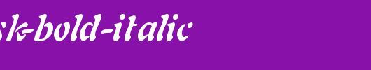 ParielSSK-Bold-Italic_英文字体