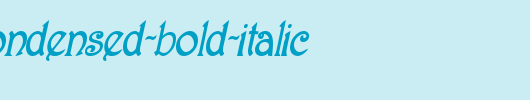 Parisian-Condensed-Bold-Italic_英文字体