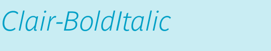 ParisineClair-BoldItalic_英文字体