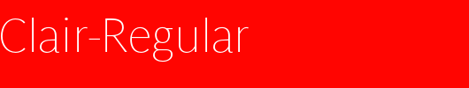 ParisineClair-Regular_英文字体