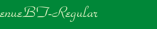 ParkAvenueBT-Regular_英文字体