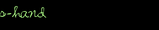 Parker-s-Hand_英文字体