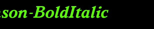 Parkinson-BoldItalic_英文字体