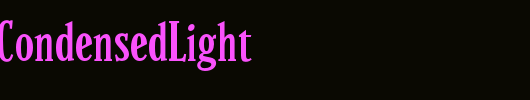 Parkinson-CondensedLight_英文字体