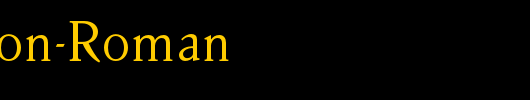 Parkinson-Roman_英文字体