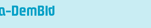 Pasadena-DemBld_英文字体