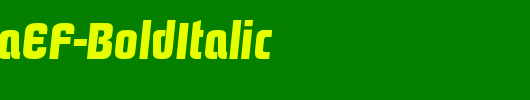 PasadenaEF-BoldItalic_英文字体
