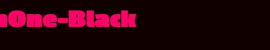 PassionOne-Black_英文字体