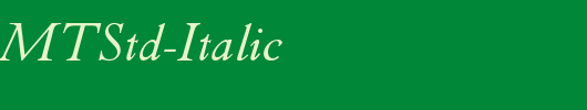 PastonchiMTStd-Italic_英文字体