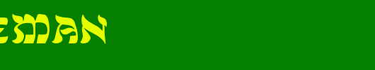 Peaceman_英文字体