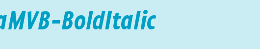 PedestriaMVB-BoldItalic_英文字体