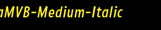 PedestriaMVB-Medium-Italic_英文字体