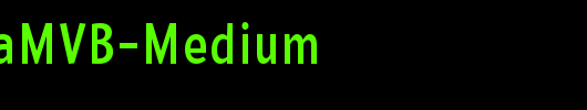 PedestriaMVB-Medium_英文字体