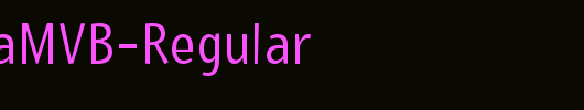 PedestriaMVB-Regular_英文字体
