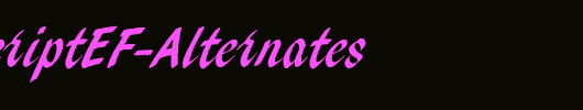 PendryScriptEF-Alternates_英文字体