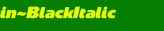 Penguin-BlackItalic_英文字体