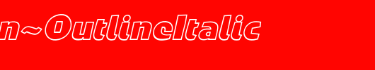 Penguin-OutlineItalic_英文字体