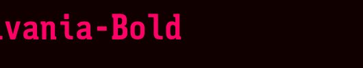 Pennsylvania-Bold_英文字体